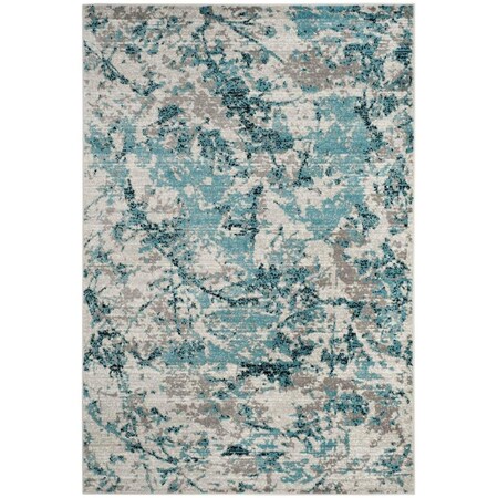Safavieh 8 x 10 ft. ContemporarySkyler Power Loom Area RugBlue & Ivory SKY186M-8